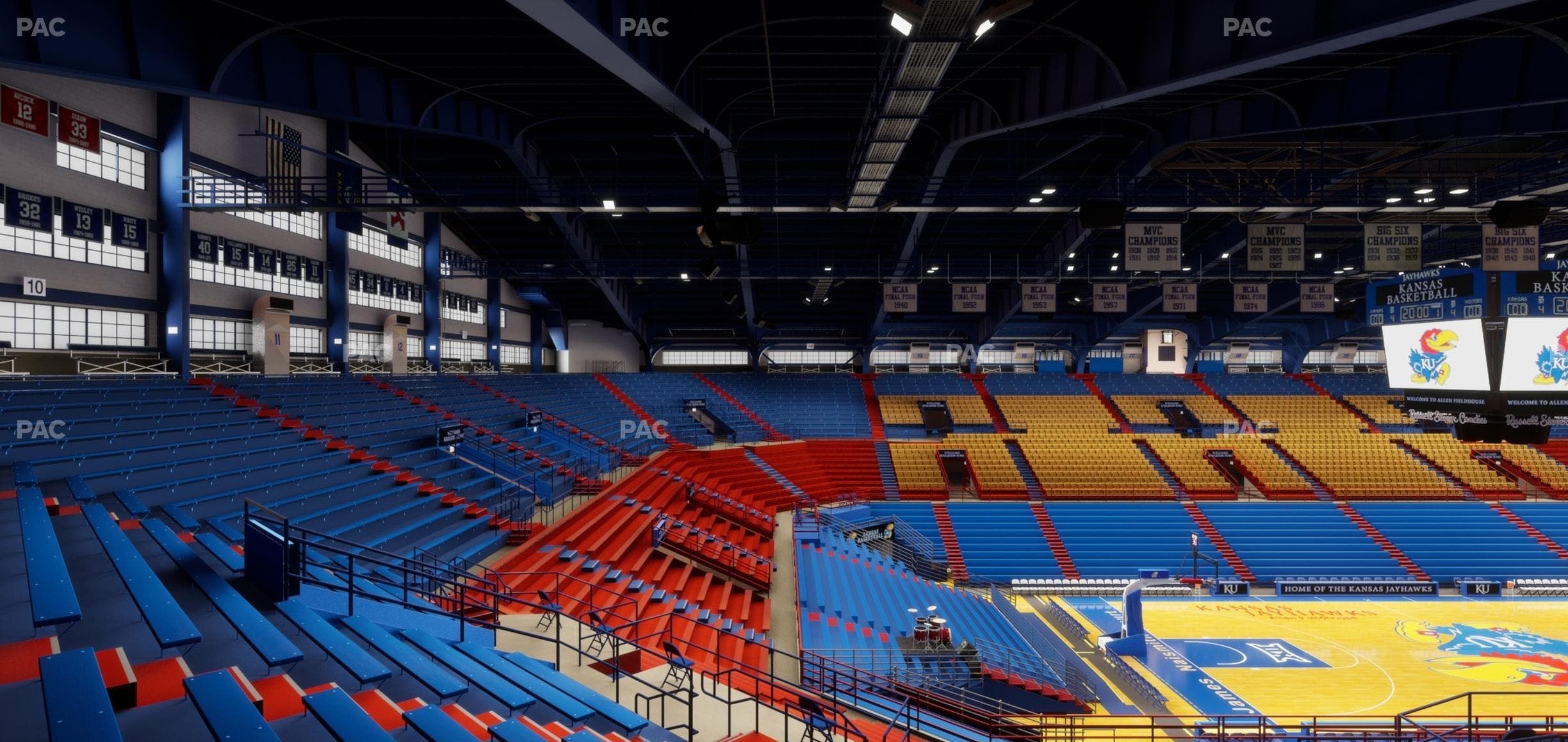 Allen Fieldhouse - Section 9 Seat View