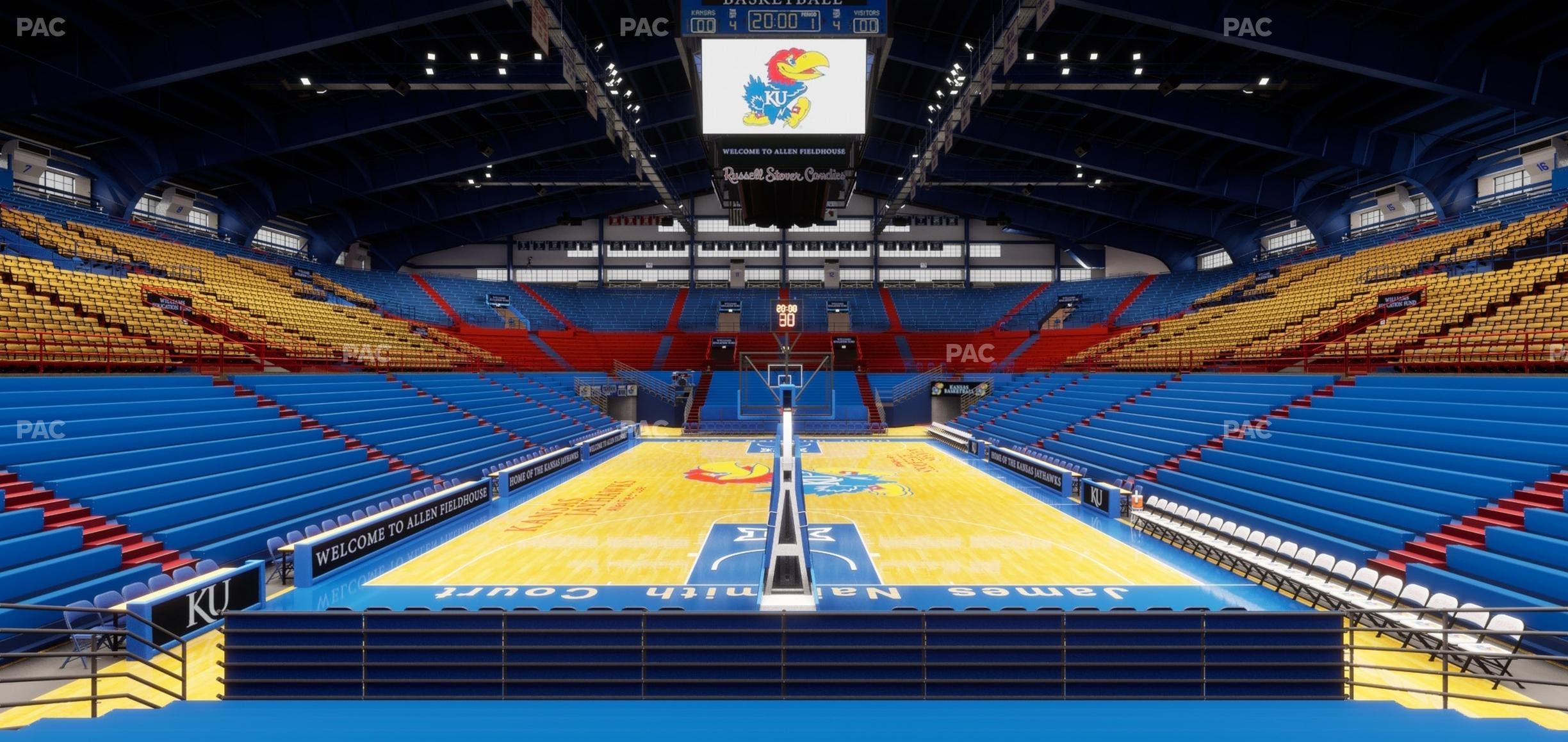Allen Fieldhouse - Section B Ada Seat View