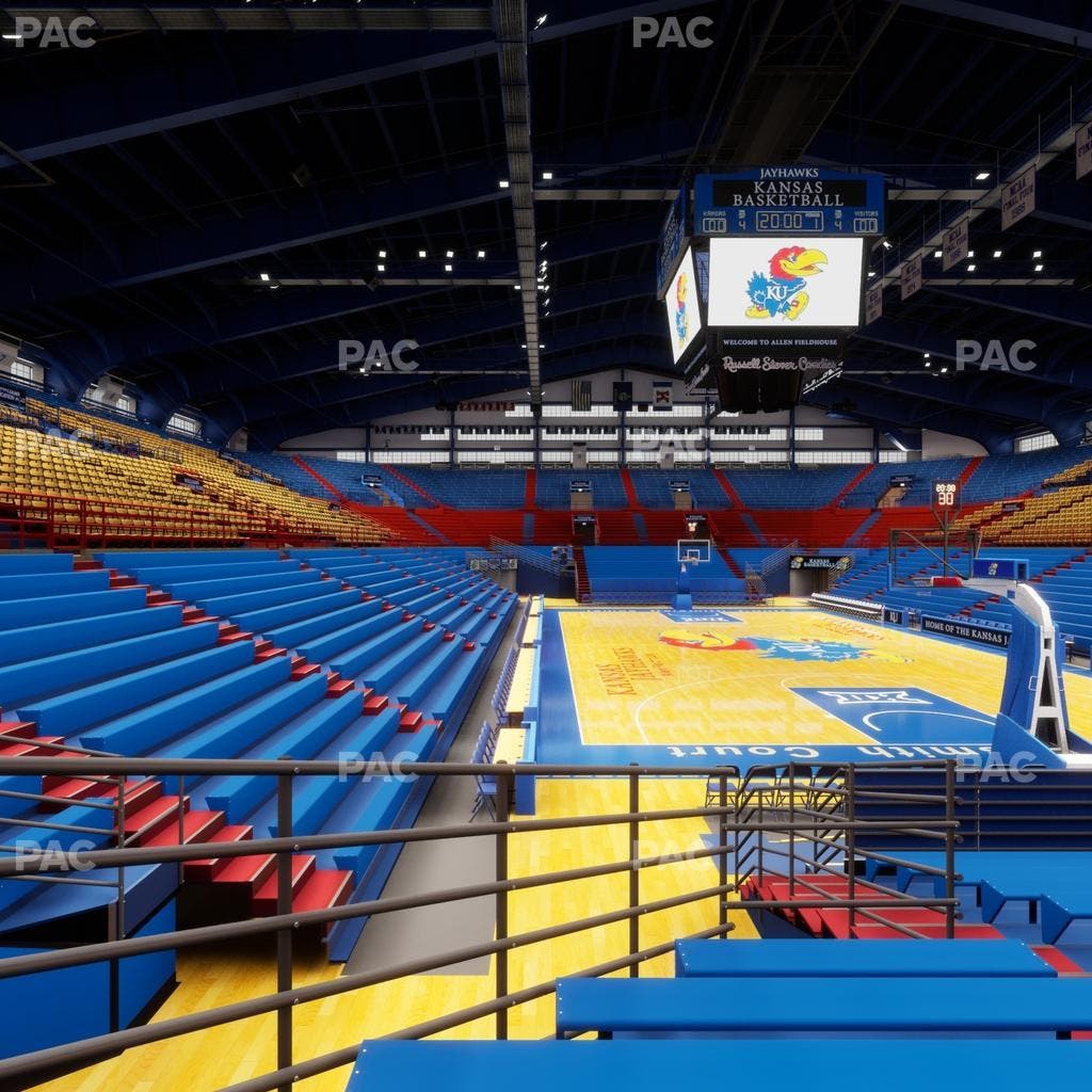 Allen Fieldhouse - Section C Ada Seat View