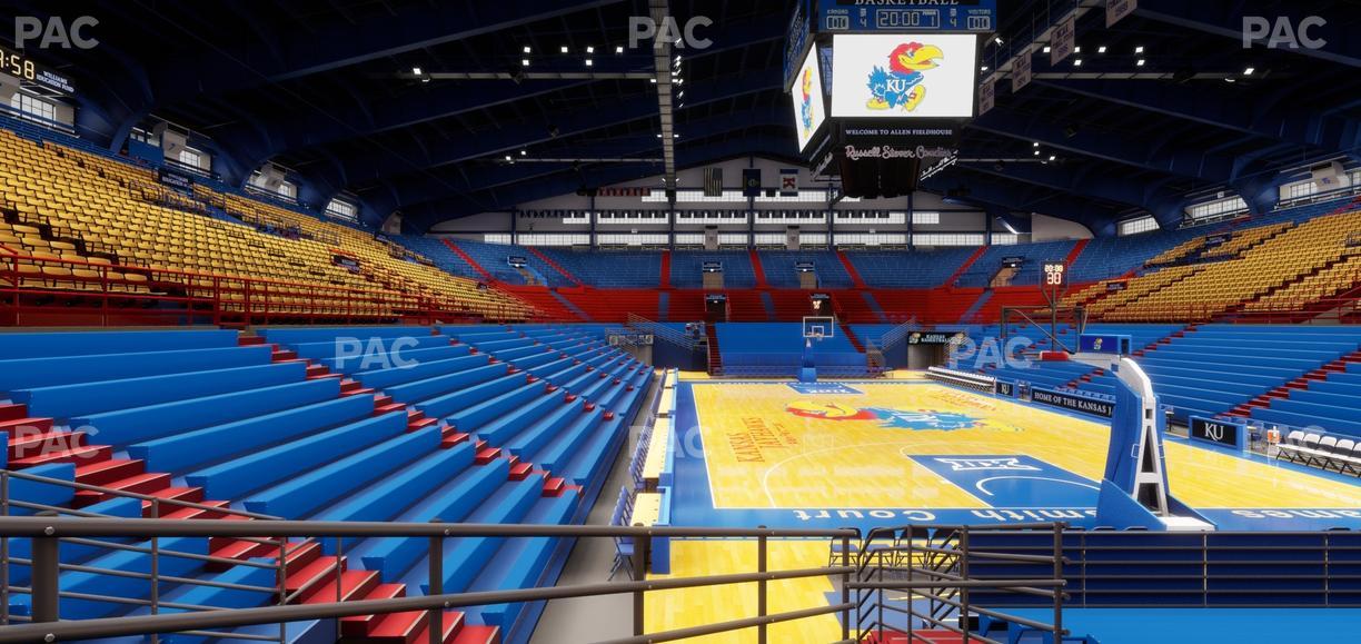 Allen Fieldhouse - Section C Ada Seat View