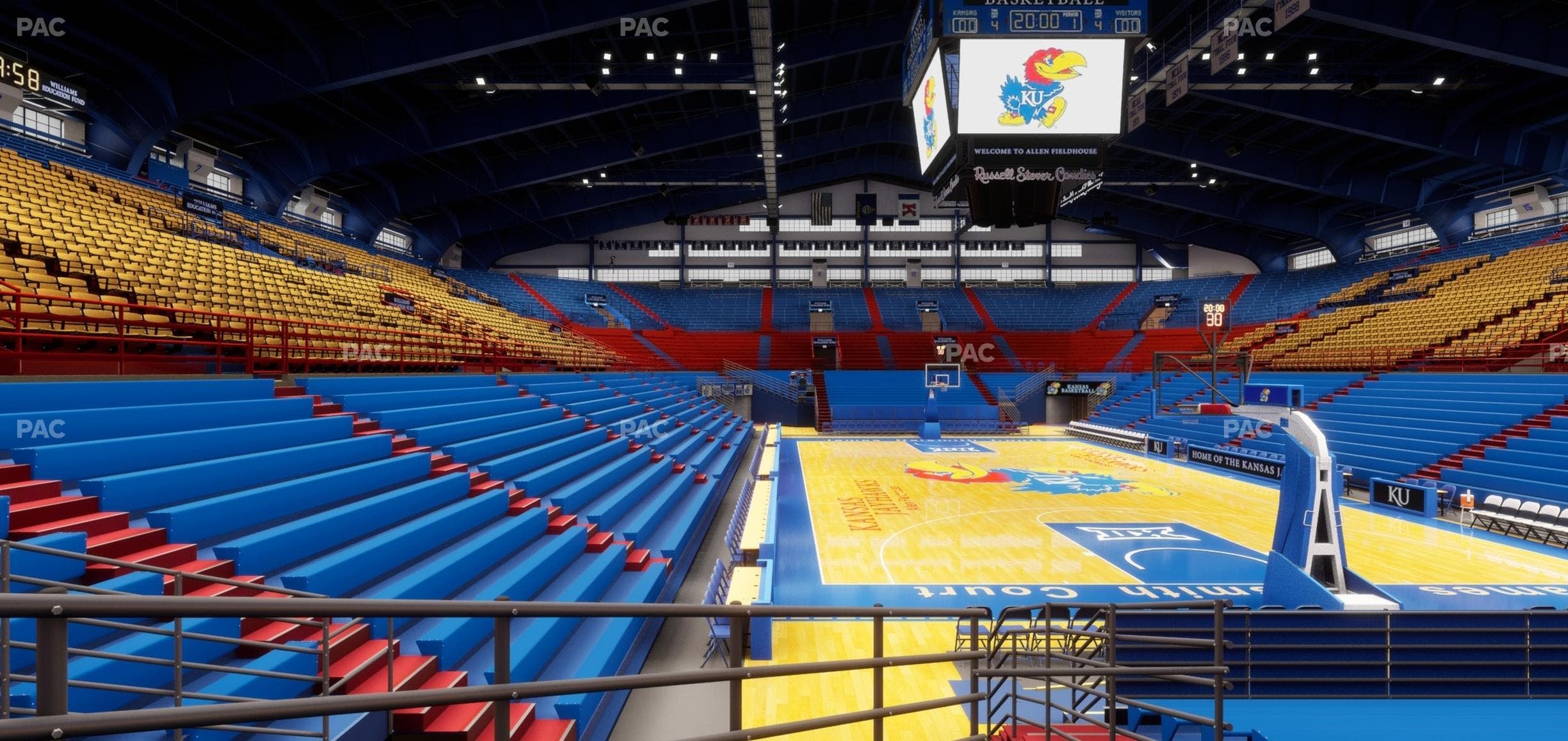 Allen Fieldhouse - Section C Ada Seat View