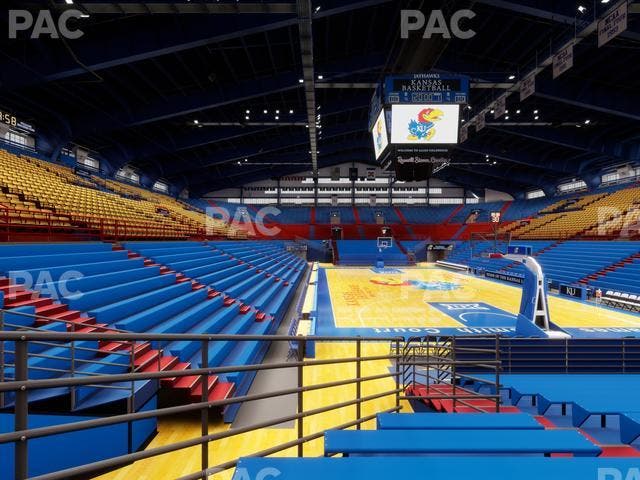 Allen Fieldhouse - Section C Ada Seat View