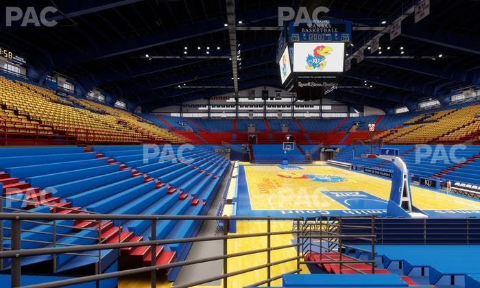 Allen Fieldhouse - Section C Ada Seat View