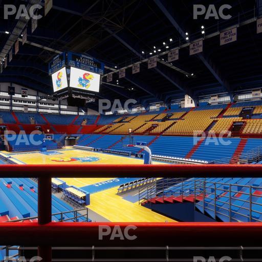 Allen Fieldhouse - Section D 1 Ada Seat View