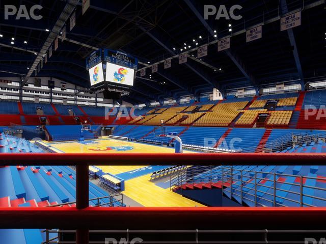 Allen Fieldhouse - Section D 1 Ada Seat View