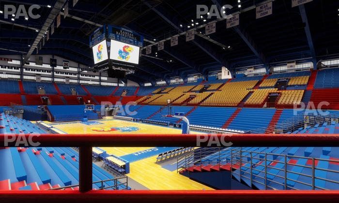 Allen Fieldhouse - Section D 1 Ada Seat View