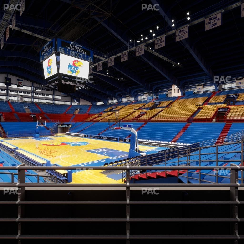 Allen Fieldhouse - Section D 1 Seat View