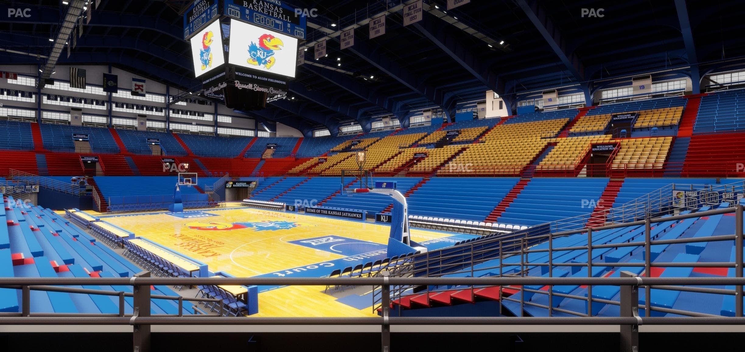 Allen Fieldhouse - Section D 1 Seat View