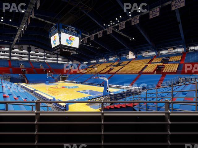 Allen Fieldhouse - Section D 1 Seat View