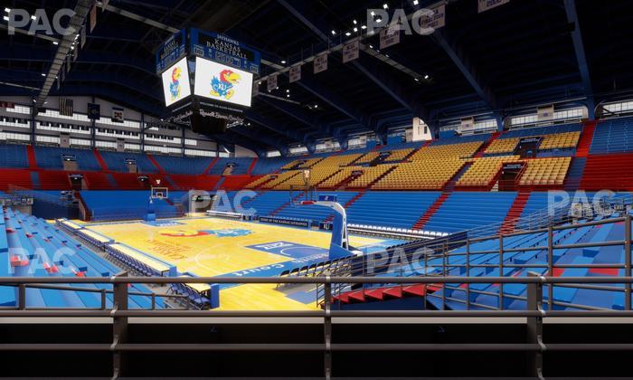 Allen Fieldhouse - Section D 1 Seat View