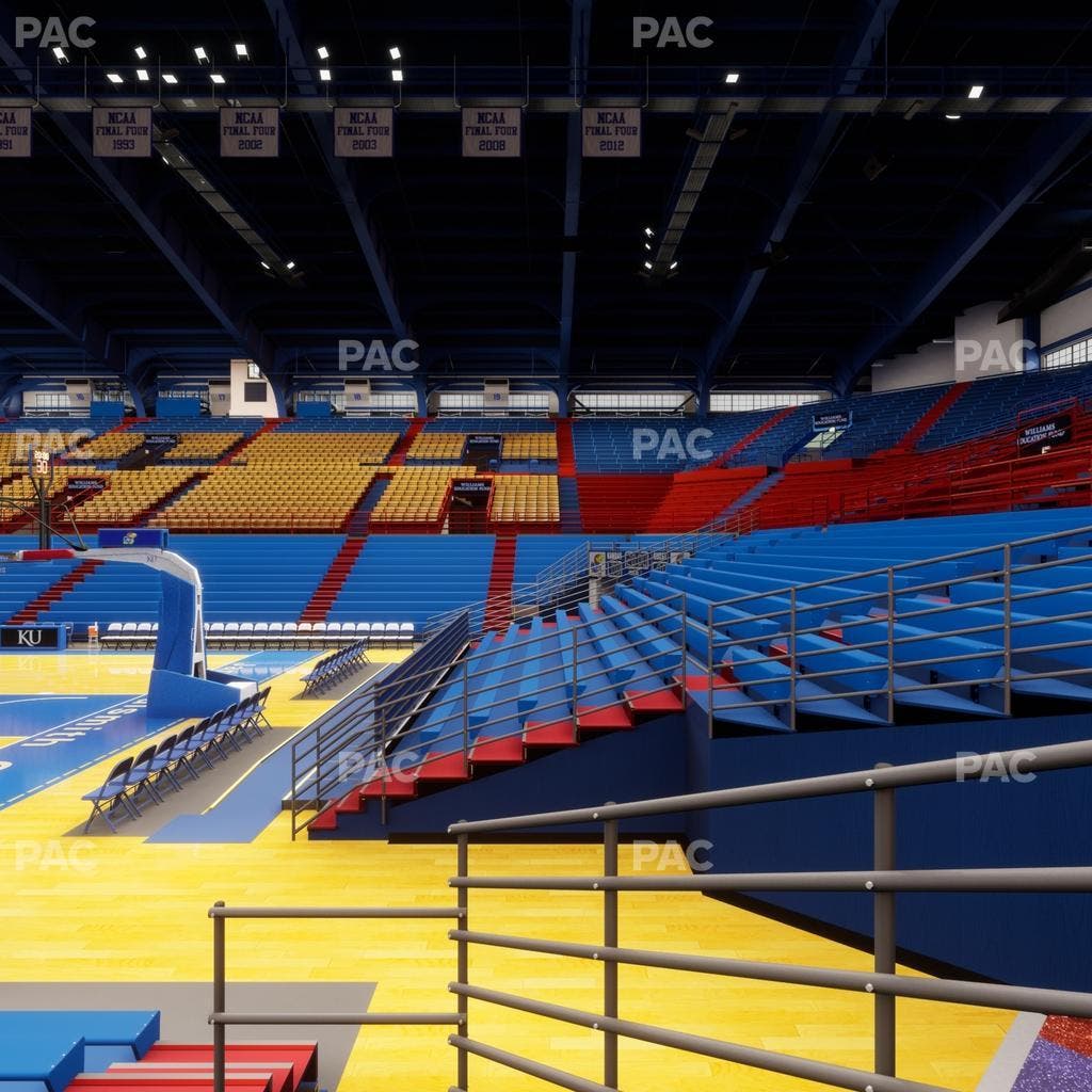 Allen Fieldhouse - Section D Seat View