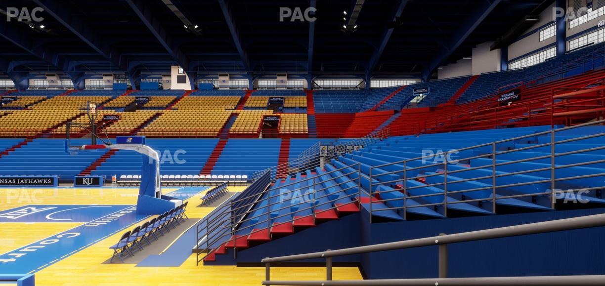 Allen Fieldhouse - Section D Seat View