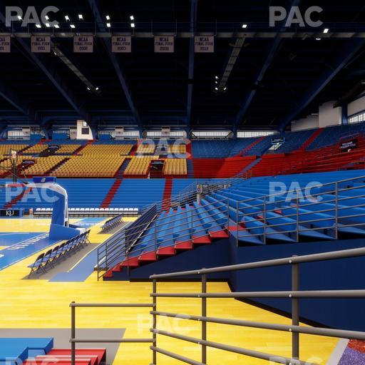 Allen Fieldhouse - Section D Seat View