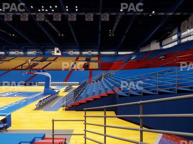 Allen Fieldhouse - Section D Seat View