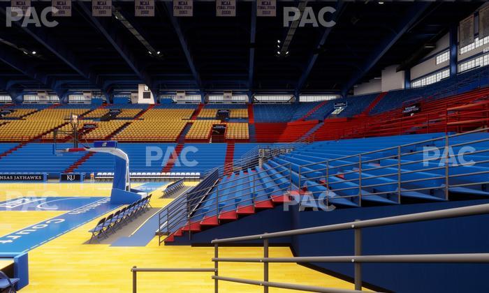 Allen Fieldhouse - Section D Seat View