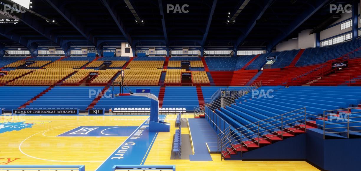 Allen Fieldhouse - Section E Seat View