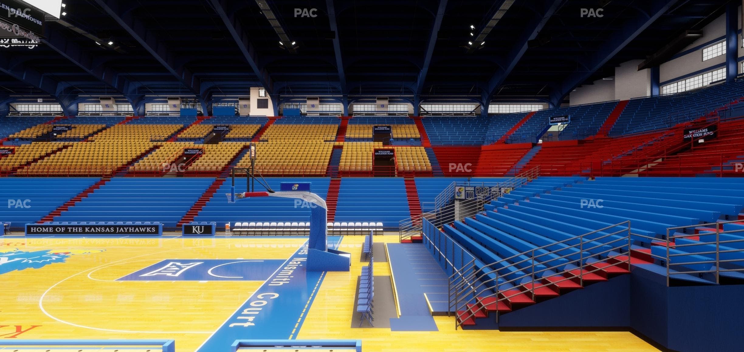 Allen Fieldhouse - Section E Seat View