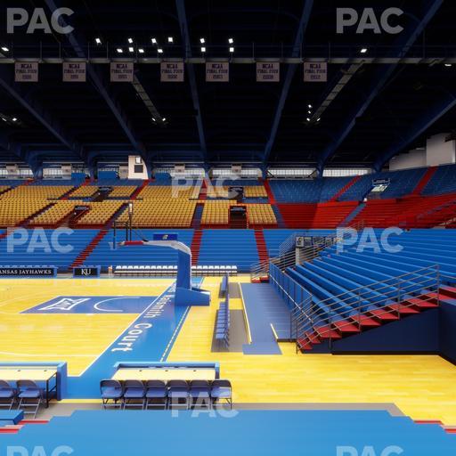 Allen Fieldhouse - Section E Seat View