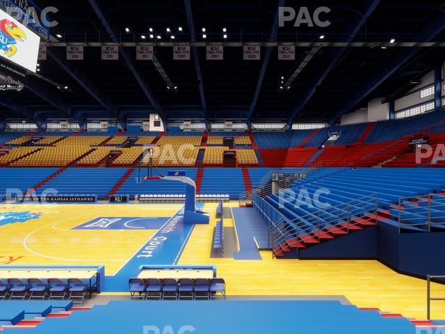 Allen Fieldhouse - Section E Seat View