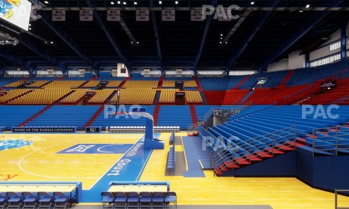 Allen Fieldhouse - Section E Seat View