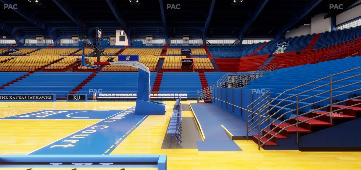 Allen Fieldhouse - Section E Seat View