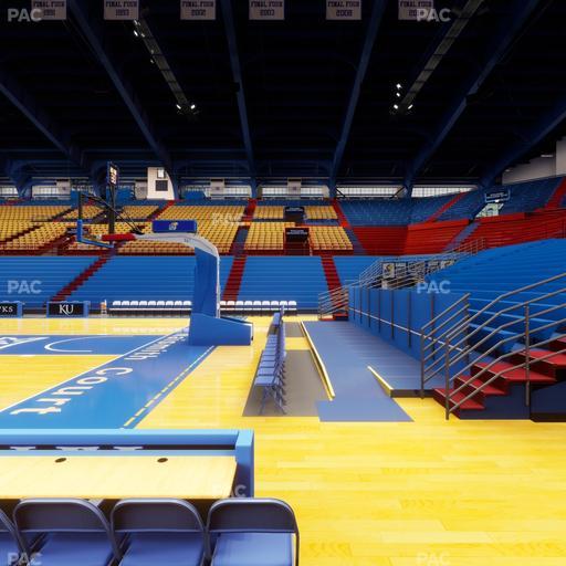 Allen Fieldhouse - Section E Seat View