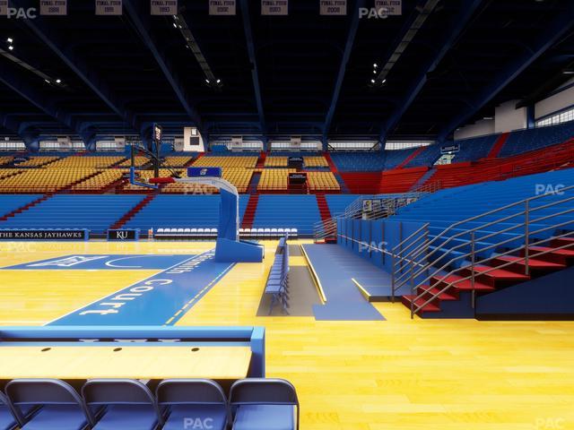 Allen Fieldhouse - Section E Seat View