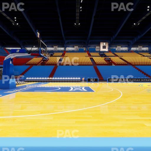 Allen Fieldhouse - Section East Courtside Seat View