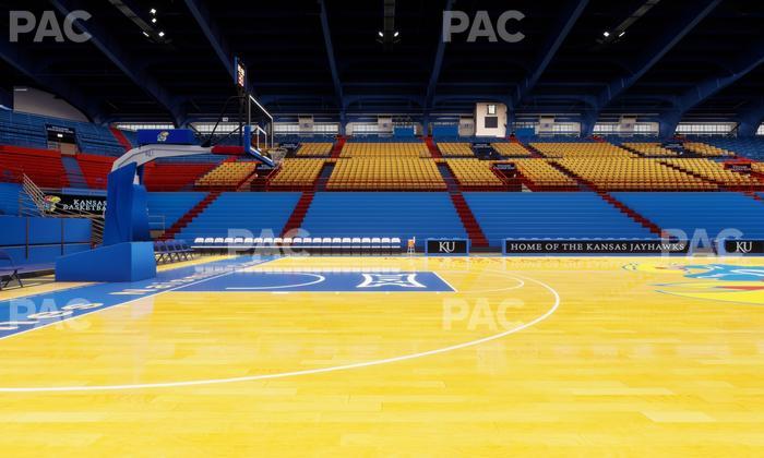 Allen Fieldhouse - Section East Courtside Seat View