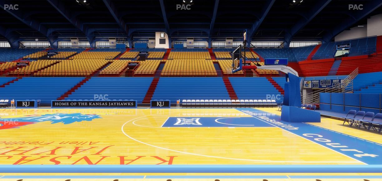 Allen Fieldhouse - Section F Seat View