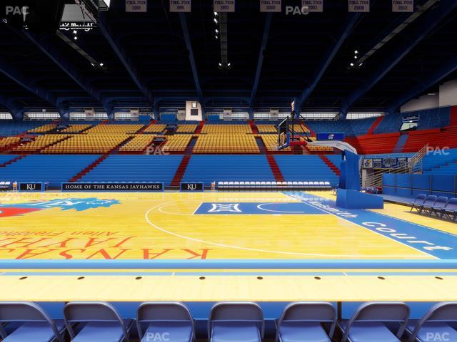 Allen Fieldhouse - Section F Seat View
