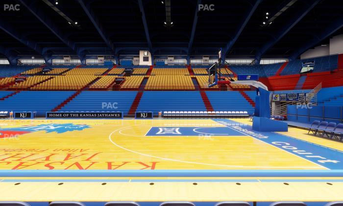 Allen Fieldhouse - Section F Seat View