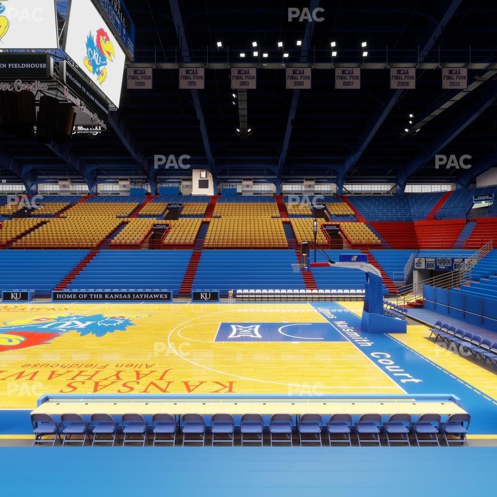Allen Fieldhouse - Section F Seat View