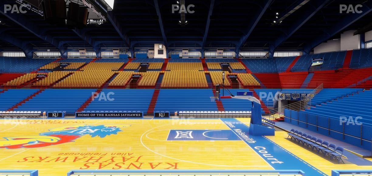 Allen Fieldhouse - Section F Seat View