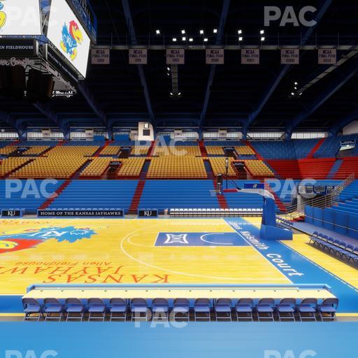 Allen Fieldhouse - Section F Seat View