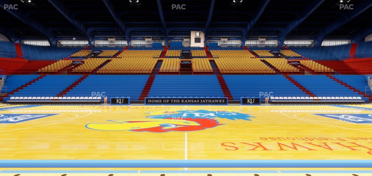 Allen Fieldhouse - Section G Seat View