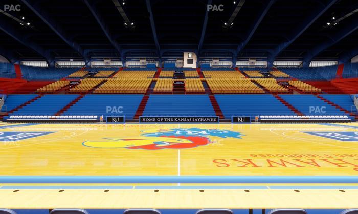 Allen Fieldhouse - Section G Seat View