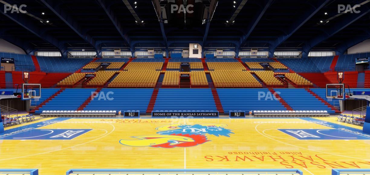 Allen Fieldhouse - Section G Seat View