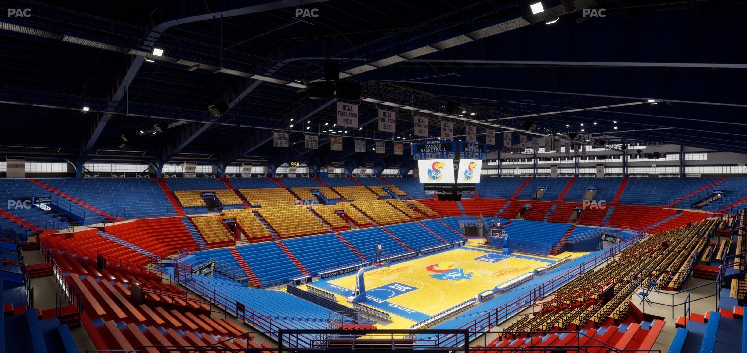 Allen Fieldhouse - Section Ga Seating Seat View