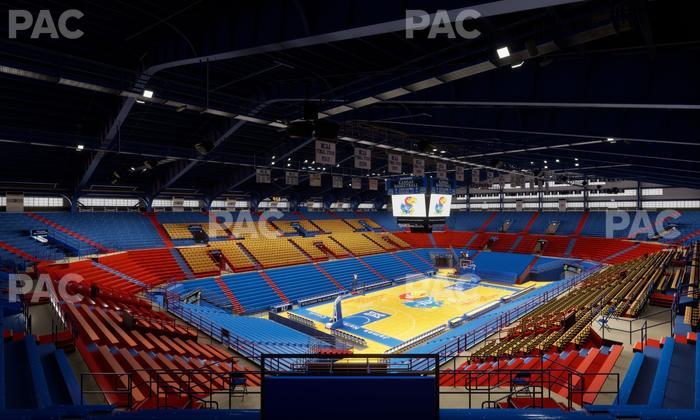 Allen Fieldhouse - Section Ga Seating Seat View
