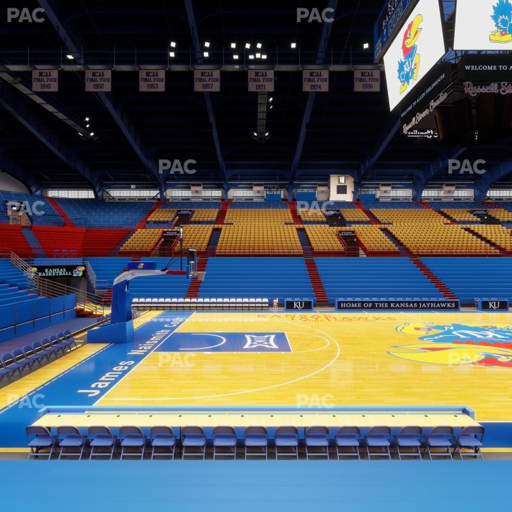 Allen Fieldhouse - Section H Seat View