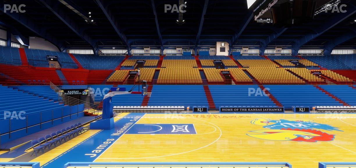 Allen Fieldhouse - Section H Seat View