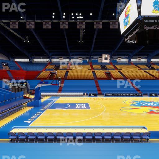 Allen Fieldhouse - Section H Seat View