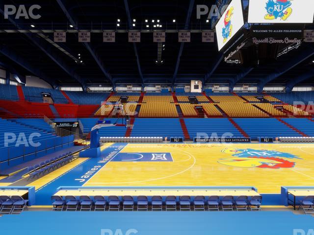 Allen Fieldhouse - Section H Seat View