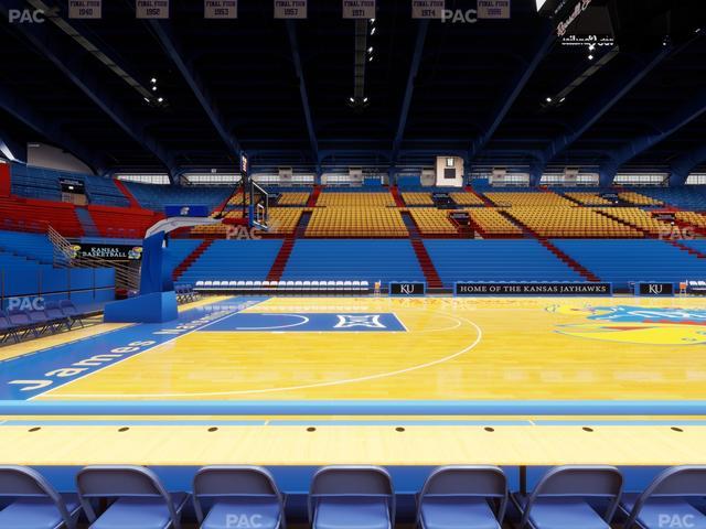 Allen Fieldhouse - Section H Seat View