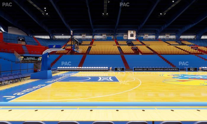 Allen Fieldhouse - Section H Seat View