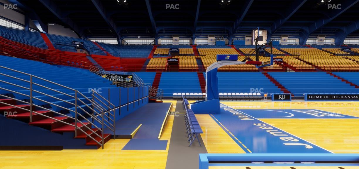 Allen Fieldhouse - Section J Seat View