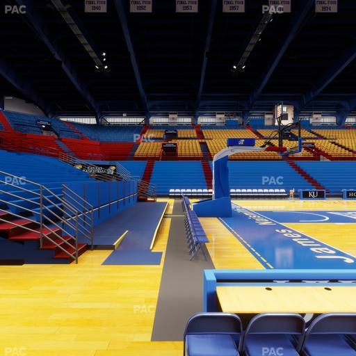 Allen Fieldhouse - Section J Seat View