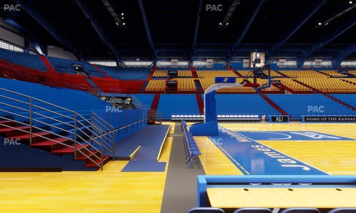 Allen Fieldhouse - Section J Seat View
