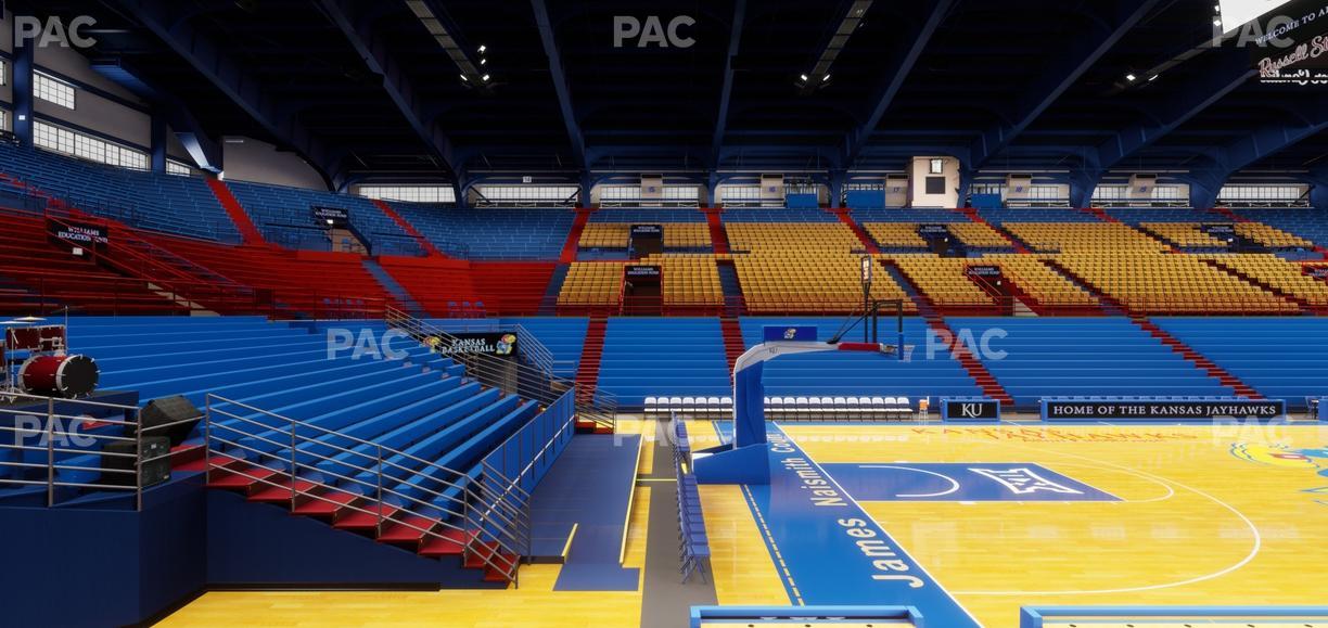 Allen Fieldhouse - Section J Seat View